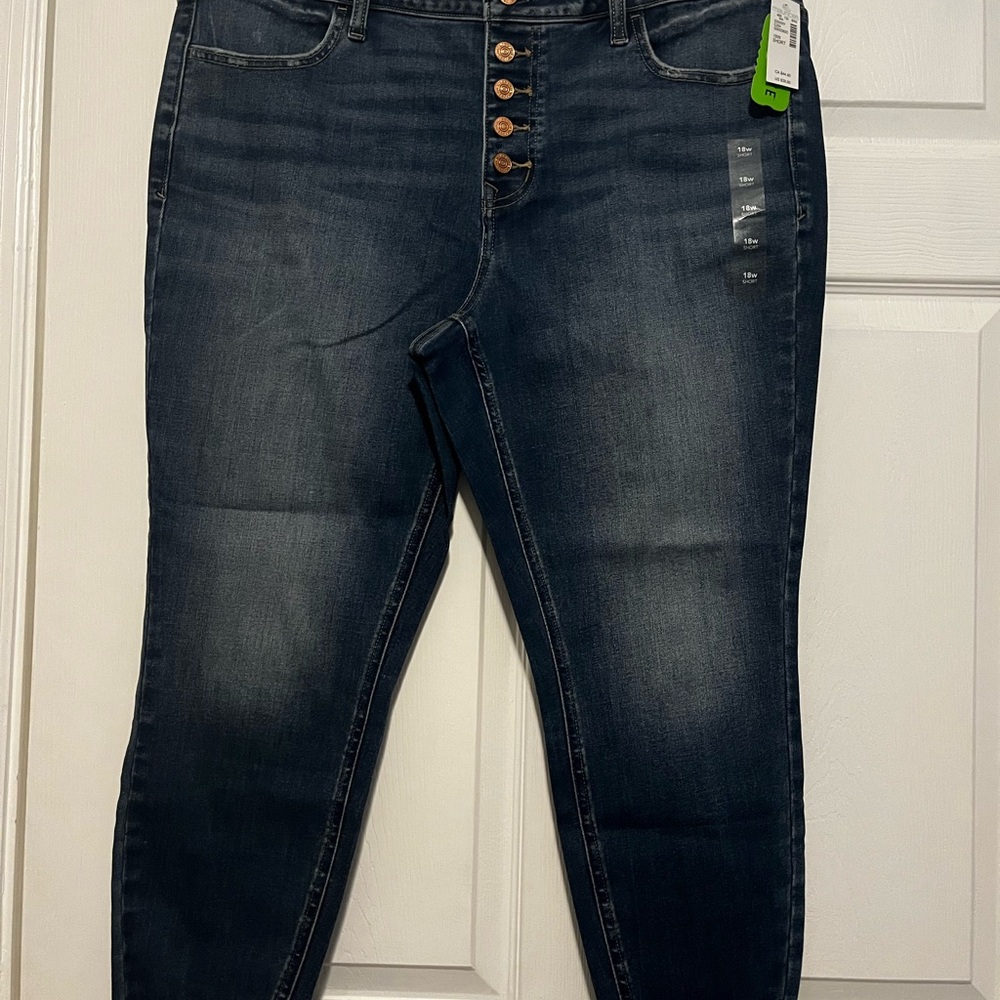 Maurices High Rise Dark Blue Jeans